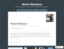 Tablet Screenshot of moritzmichelson.com